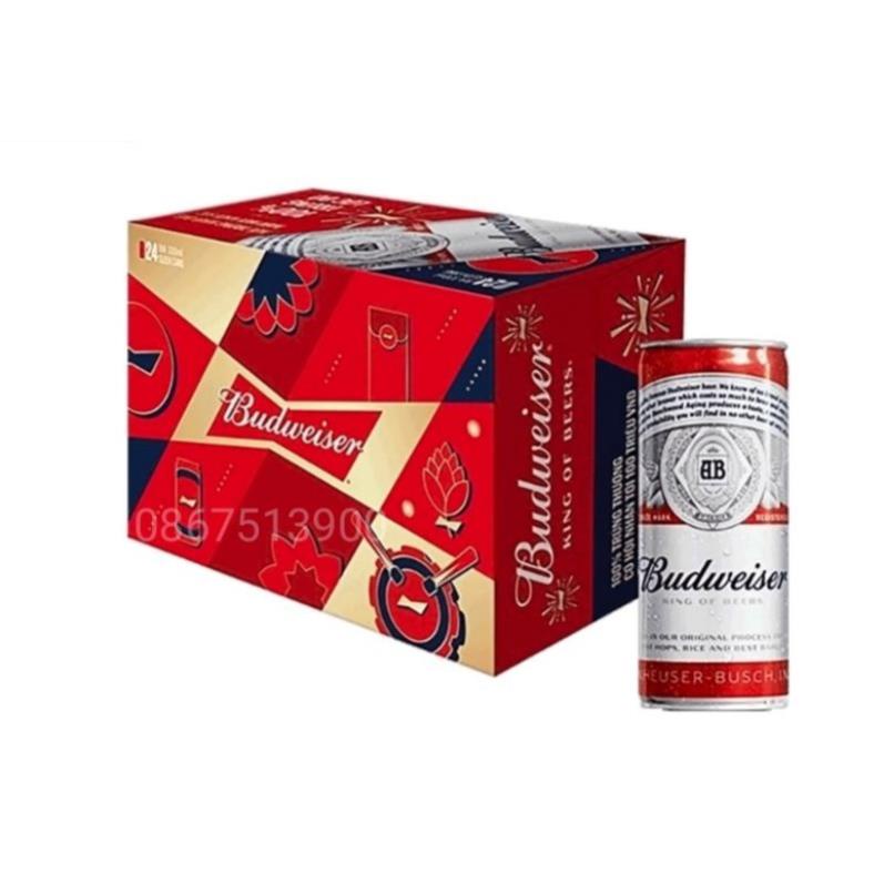 Thùng 24 lon bia Budweiser 330ml