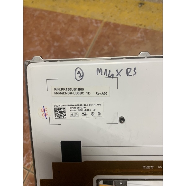 Bàn phím laptop dell alianware m14x r3 0ffgjw rã máy xác
