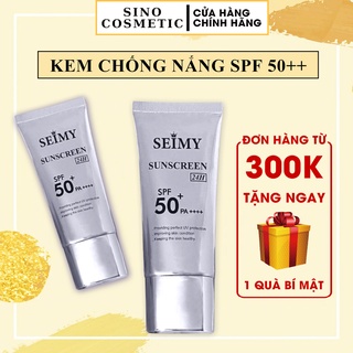 Kem chống nắng dưỡng trắng dưỡng da Seimy - Sunscreen 24h - nâng tông da, mềm mịn, kiềm dầu, giảm mụn