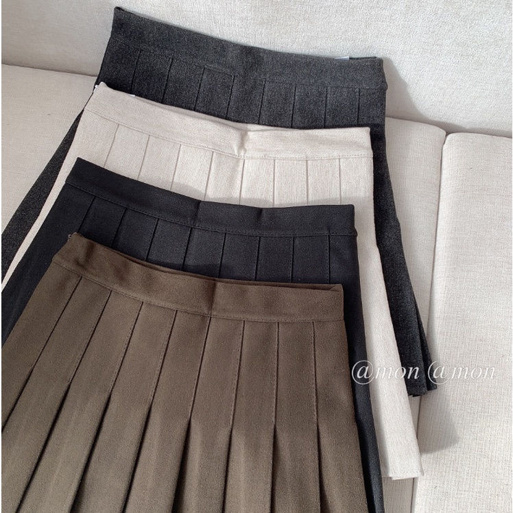 210774 Chân váy tennis dạ, chân váy ngắn xếp ly nữ, có lót quần trong chất vải dạ dày dặn, | BigBuy360 - bigbuy360.vn