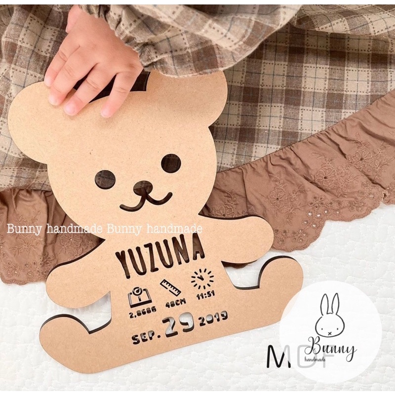 Bảng thông tin bé hình gấu