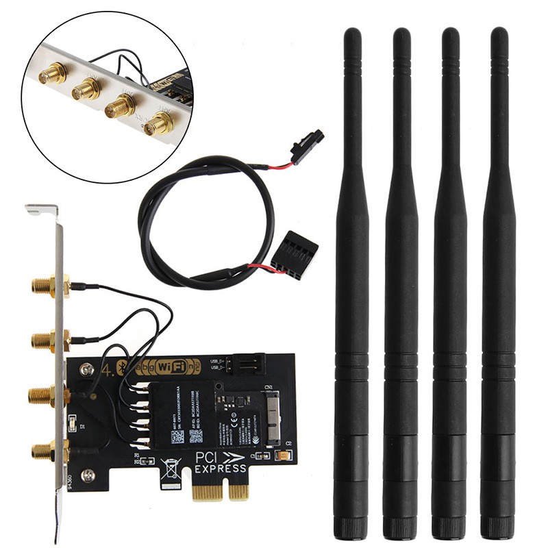 Bộ Laptop + điều khiển từ xa băng tần kép bcm94331cd 450m