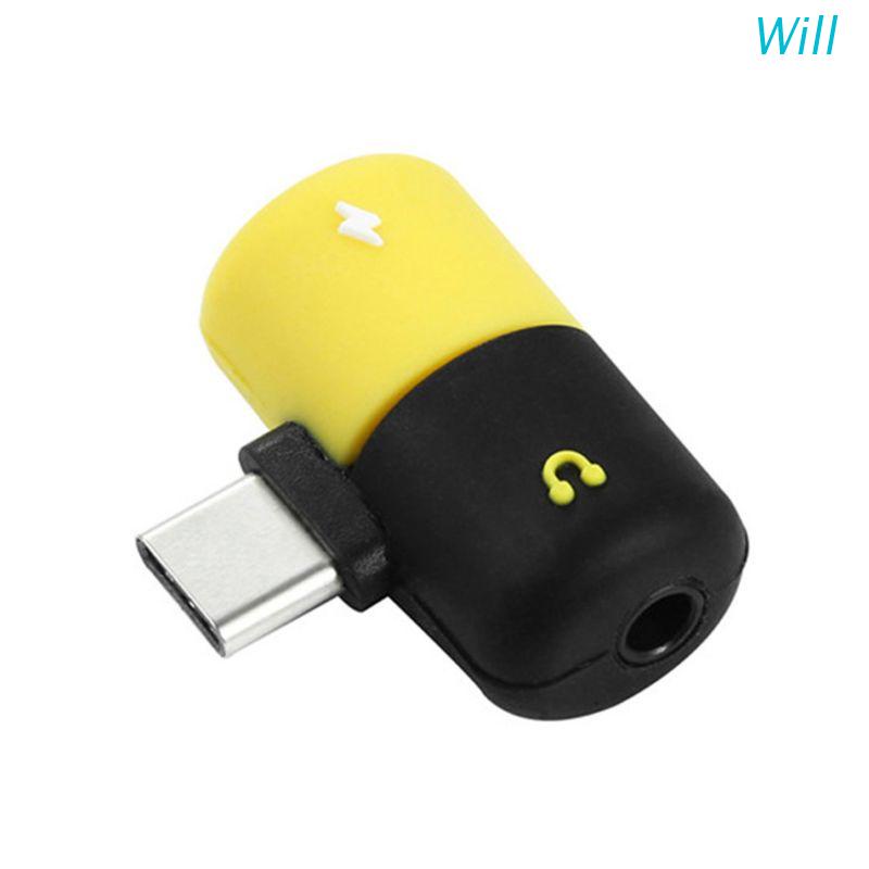 Cáp chuyển đổi âm thanh loại C sang 3.5mm cho Xiaomi Mi6 6X 8 Note3 Mix 2 Huawei Mate 10/Pro P20
