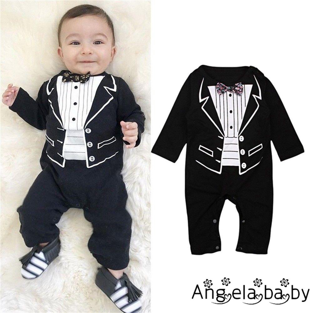 Bodysuit thiết kế kiểu quý ông thanh lịch cho bé trai