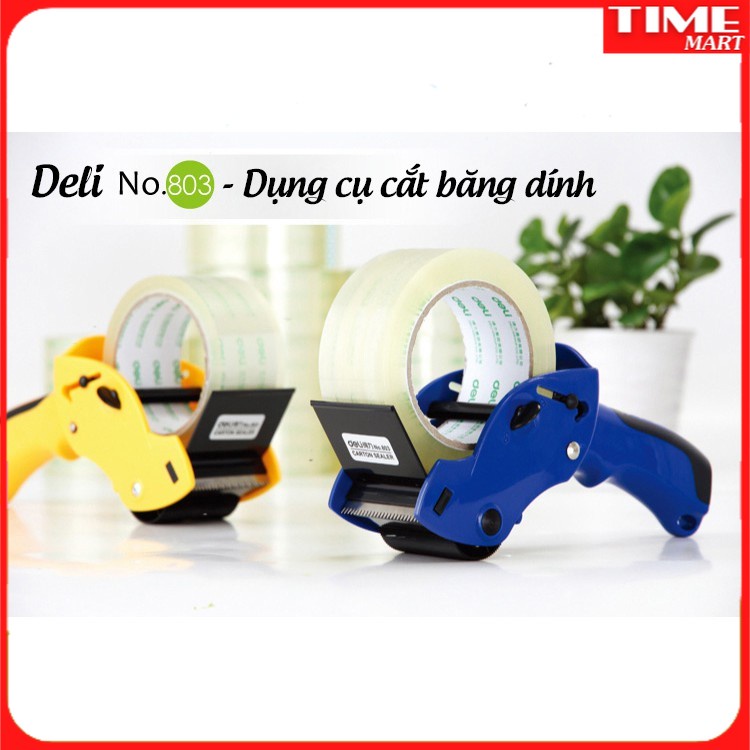 Dụng cụ cắt băng dính chuyên dụng Deli 803 - Dụng cụ cắt băng keo [TIME_MART siêu thị tiện ích gia đình]
