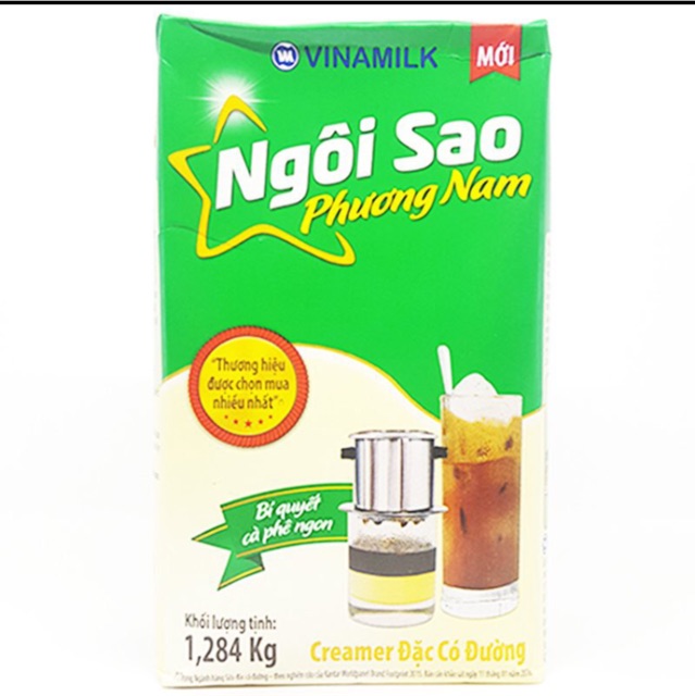 (HSD:T4/2022) Sữa đặc Vinamilk Ngôi Sao Phương Nam xanh lá - 1284g