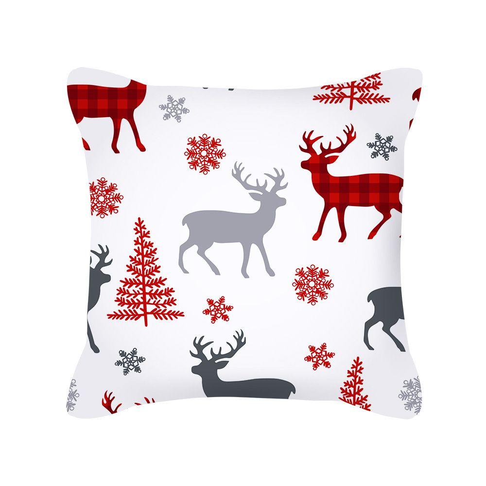 Vỏ Gối Vuông 45 * 45Cm Chủ Đề Giáng Sinh Trang Trí Nhà Cửa