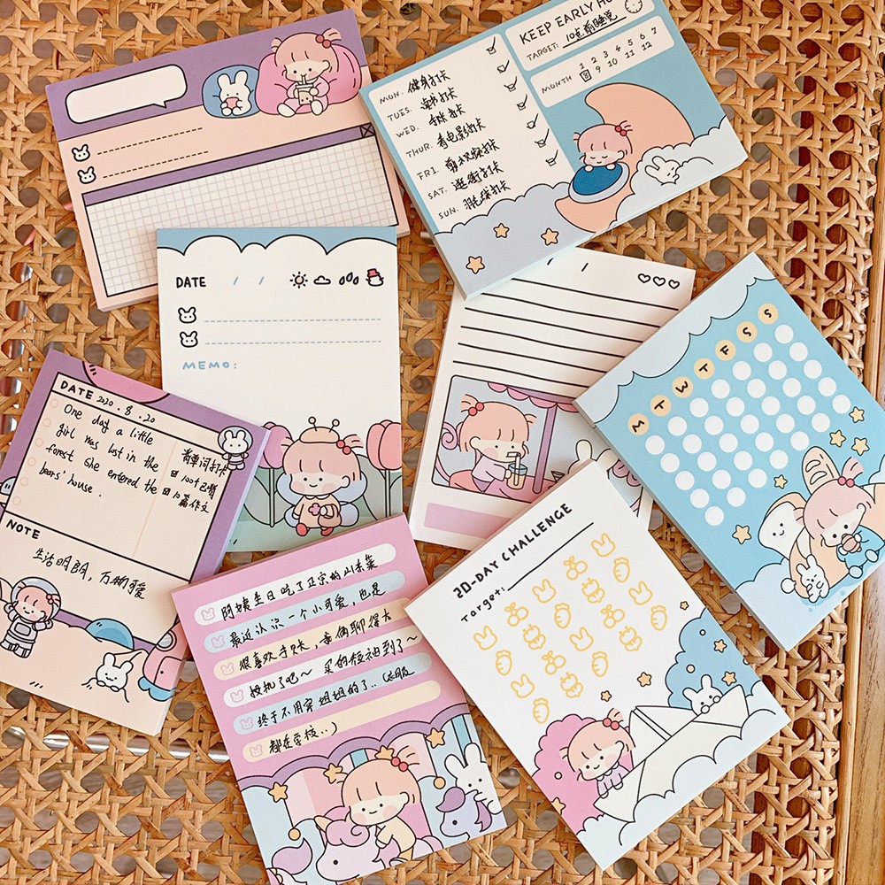 Giấy note - sticky note màu pastel xinh xắn