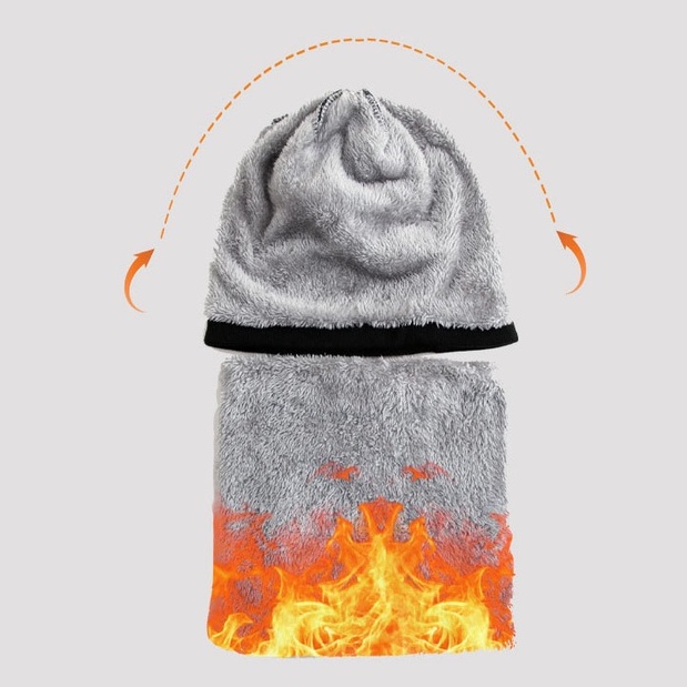 Mũ len nam hàn quốc kèm khăn quàng cổ Zozo mũ len cho bé trai trùm đầm beanie giữ ấm mùa đông