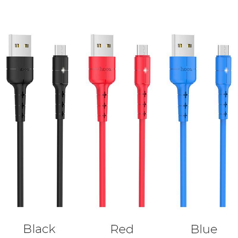 🌟CHÍNH HÃNG🌟Cáp sạc Micro USB Hoco X30 sạc nhanh 2.0A cho Android, có đèn LED báo sạc{BẢO HÀNH ĐỔI MỚI}