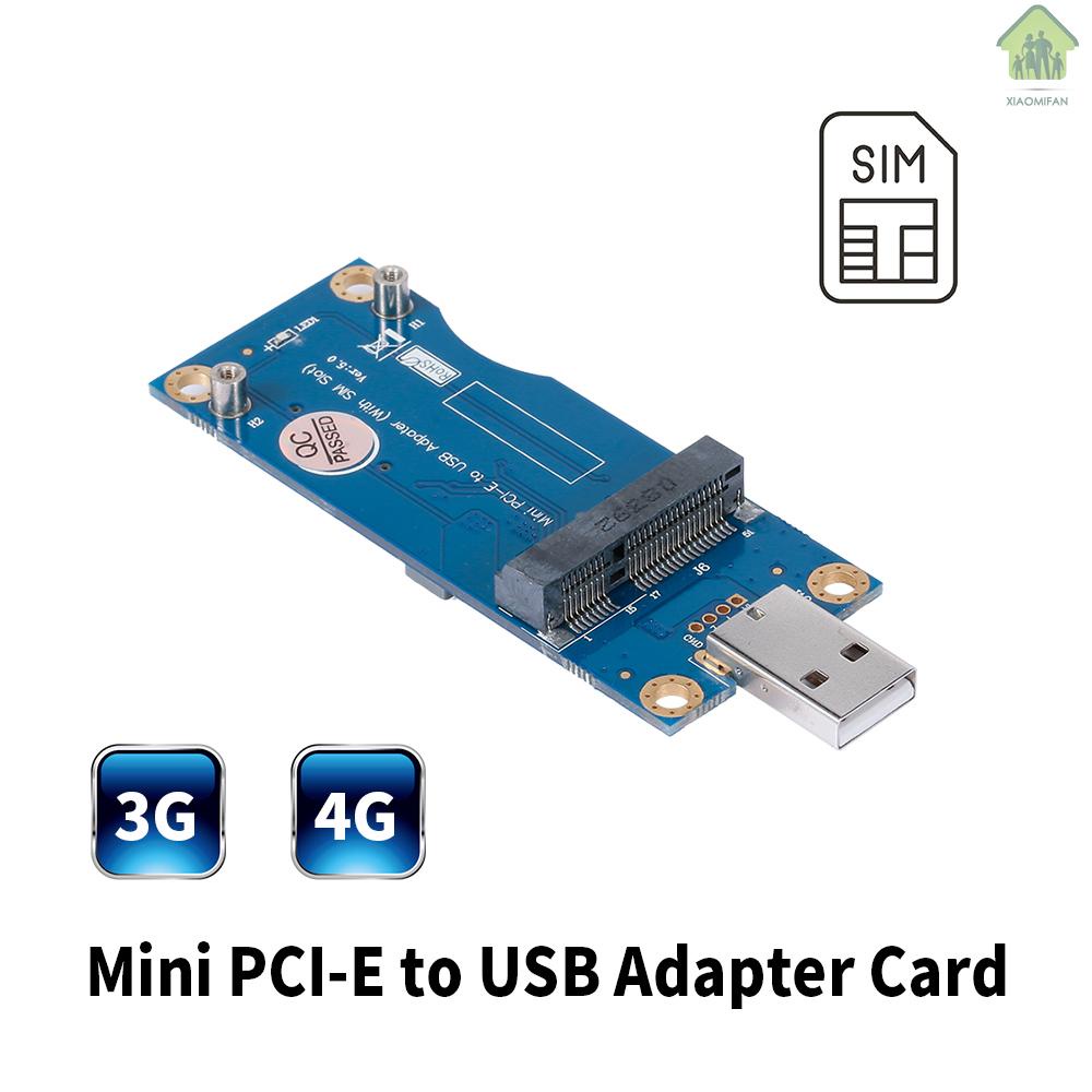 NA Mini PCI-E to USB Adapter Card WWAN Test Converter Adapter Card 3G/4G Module with SIM Card Slot