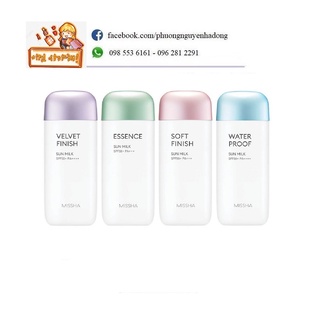 Kem Chống Nắng Missha All-Around Soft Finish/Velvet/Water Proof  SPF50+/PA++ 40ml & 70ml [Hàng Chính Hãng]