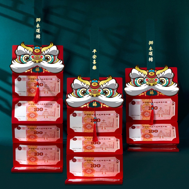 Phong Bì Đỏ 2023 CNY Có Thể Gập Lại