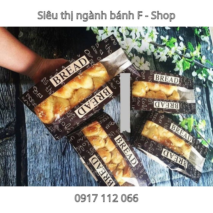 Set 50 Túi Bánh Mỳ Hoa Cúc Ngang