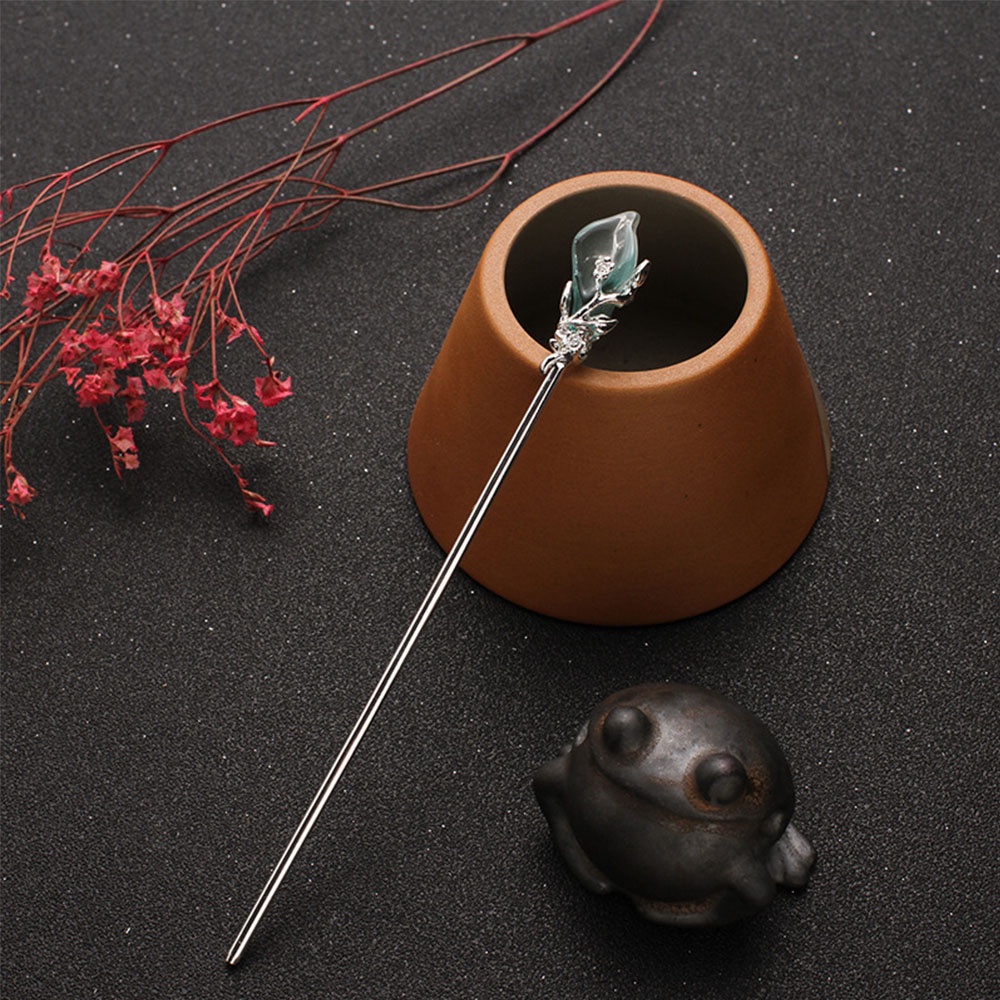 Trâm cài tóc bằng kim loại nhiều màu sắc phong cách cổ điển cho nữ