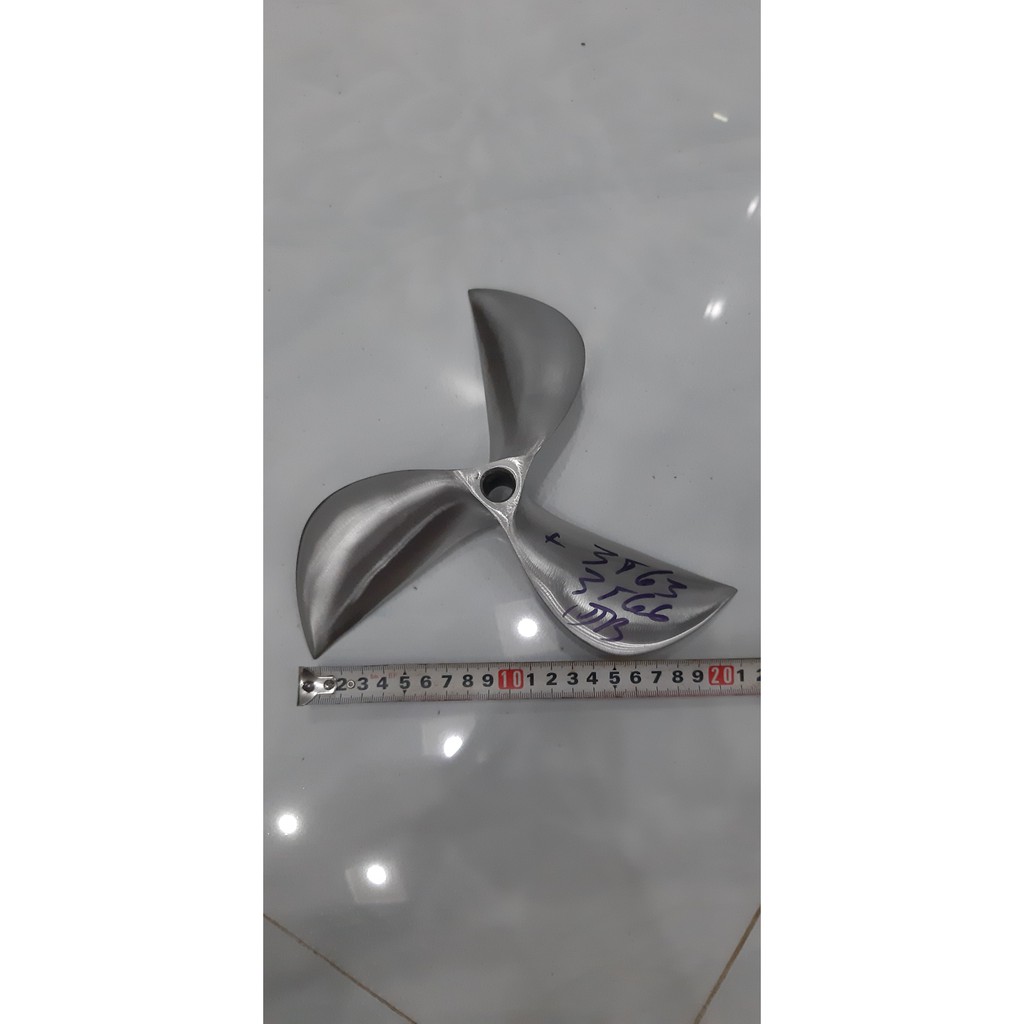 Chân vịt inox ba cánh dùng cho máy xăng cốt xéo máy 8,0 đến 8,5 hp