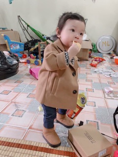 ÁO KHOÁC DẠ QC BÉ TRAI/ BÉ GÁI (NÂU/ĐEN)