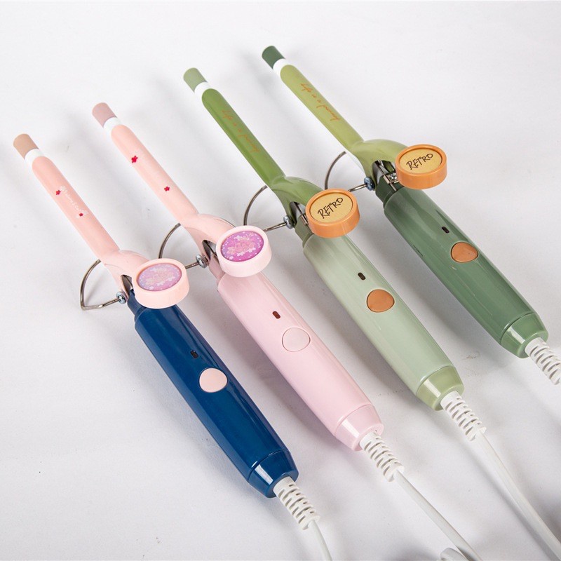 [Hàng Mới - Giảm Thêm 12%] Máy uốn tóc xoăn tự động Retro 9mm, tạo kiểu dáng cho tóc dễ dàng tiện lợi, Máy làm xoăn tóc