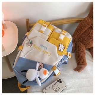 Balo CUTE LITTEL sticker móc Vịt CL1