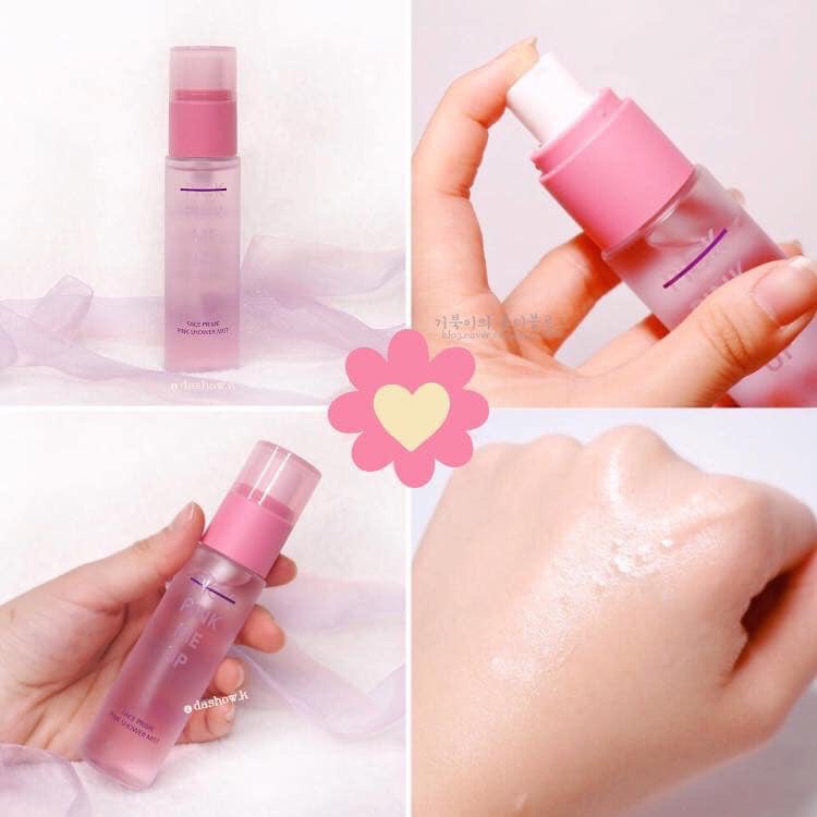 [2IN1] XỊT KHOÁNG + KEM LÓT FACE PRIME PINK SHOWER MIST | BigBuy360 - bigbuy360.vn