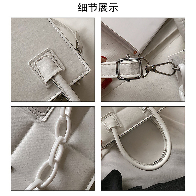 Túi Xách JASMIN NOIR Da Pu Dáng Vuông Cỡ Nhỏ Thiết Kế Đơn Giản Thời Trang Cho Nữ
