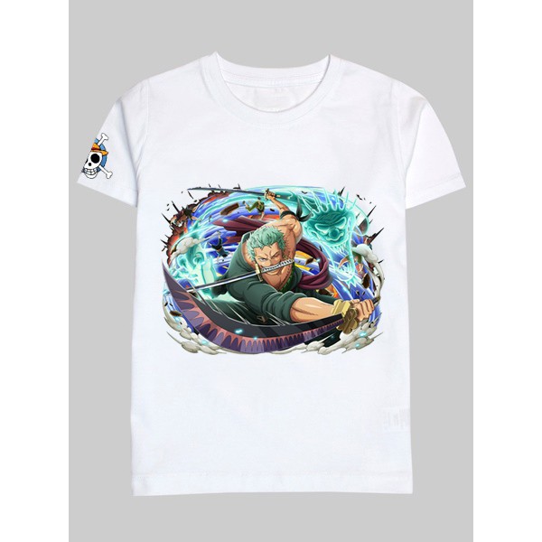 Áo thun cặp nam nữ One Piece ZORO - Áo phông Local Brand - in nhiệt, cổ tròn