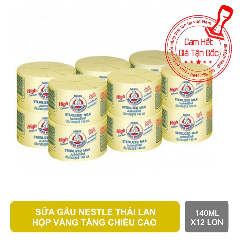 Sữa gấu thái lan lon vàng x 12 lon