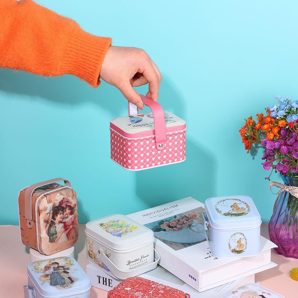 UUMIR Hộp thiếc hộp quà tặng cookie gói có nắp đậy cổ điển hand-held can