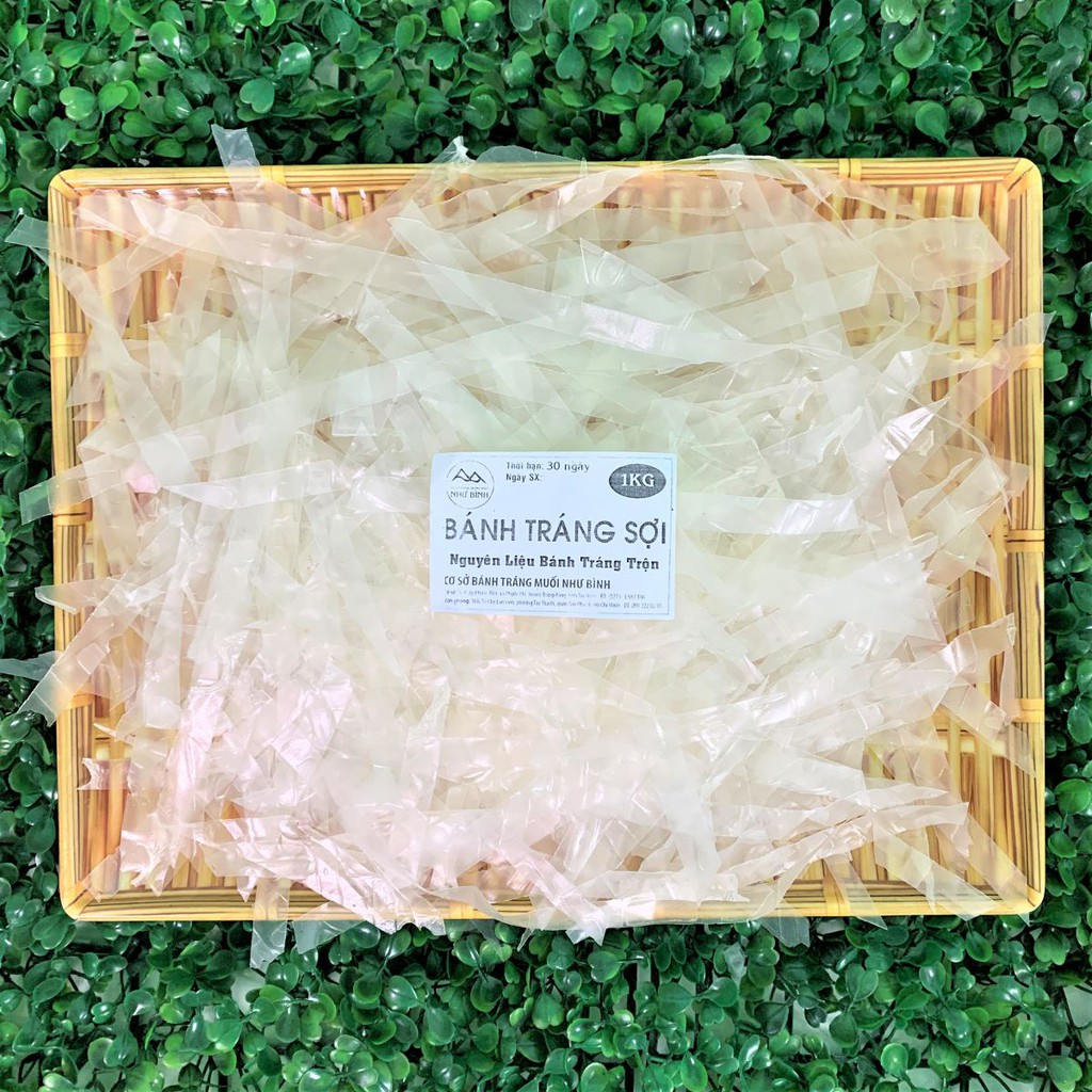 Bánh Tráng Cắt SỢI Trắng MỎNG Như Bình (1kg)