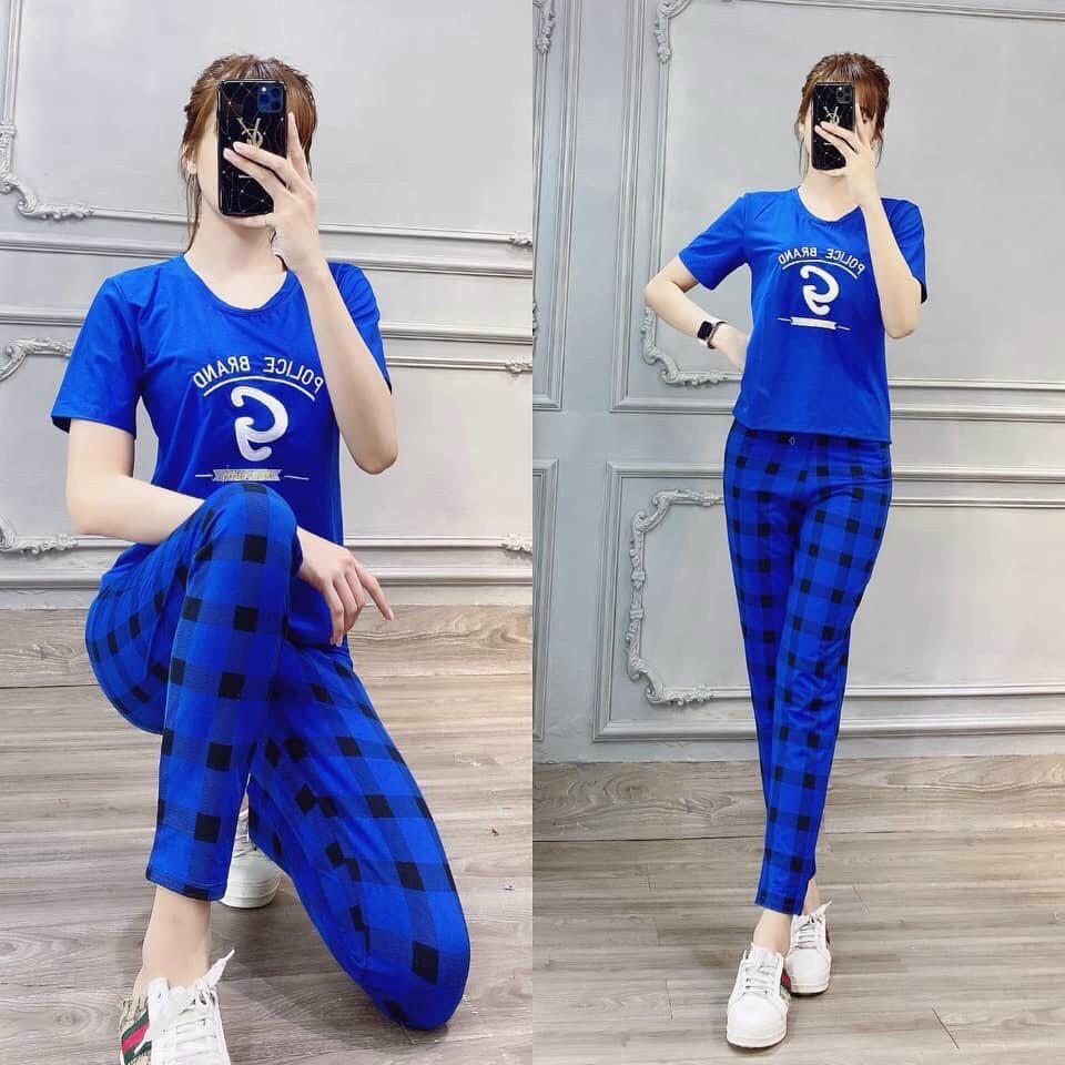 Set bộ thun Cotton NỮ DÀI MẶC NHÀ CỰC ĐẸP , 2021