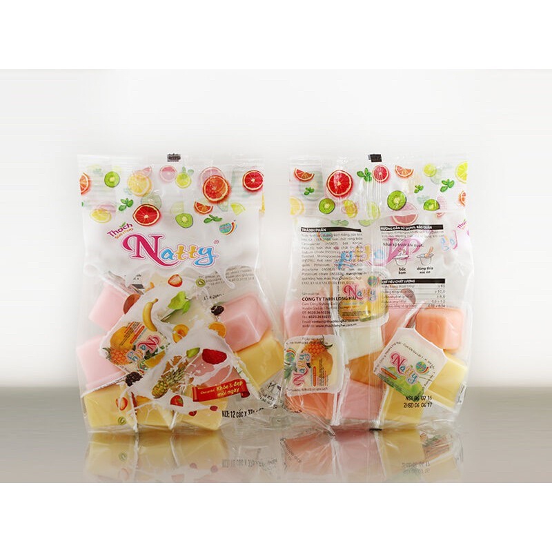 Thạch Sữa Chua Natty Các Vị Gói 432g
