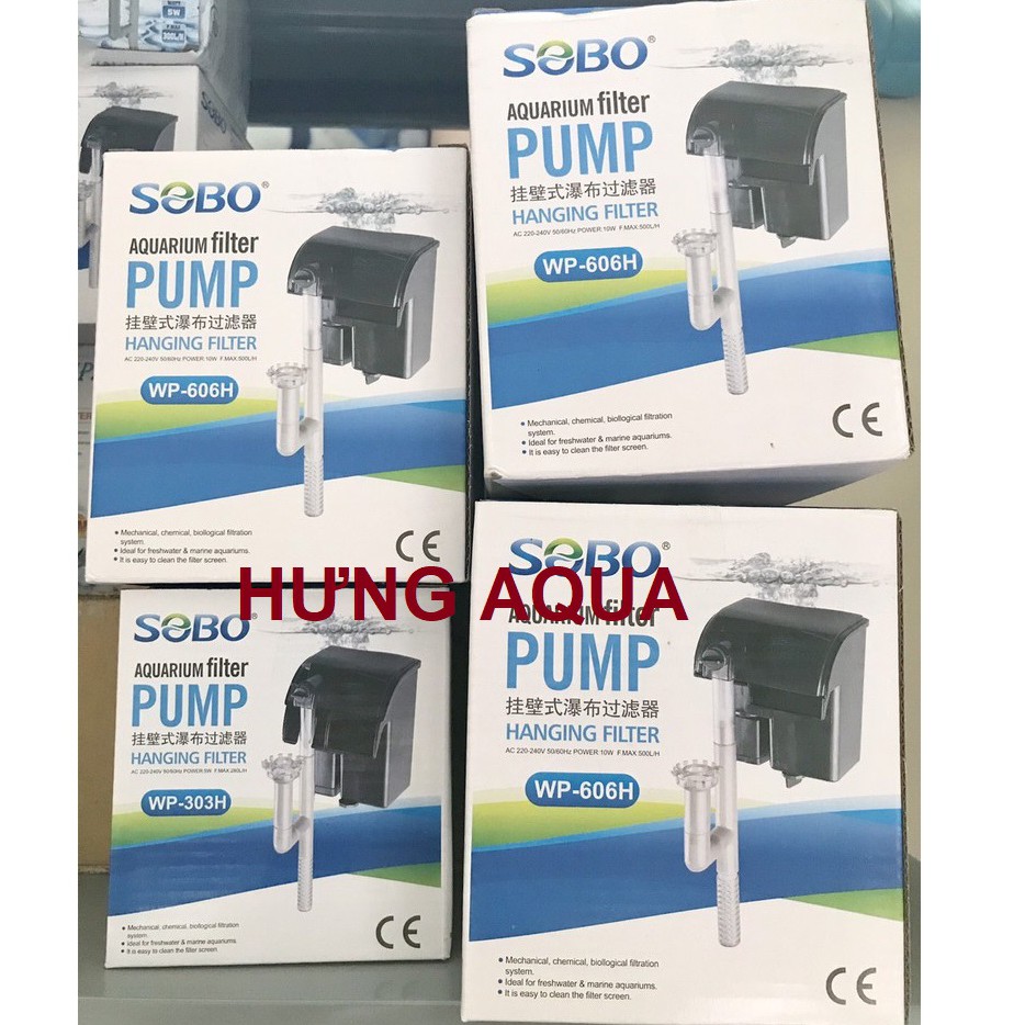 Lọc thác bể cá - lọc thác bể cá mini - lọc treo mini SOBO/VIPSUN 303H 5W, 606H 8W, 607H 12W XP-03, XP-06 (hàng cty)