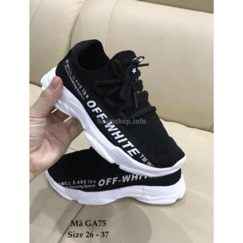 [Sale 3/3]Giày Thể Thao Yeezy Zebra Cho Bé Trai Và Bé Gái 3 - 12 Tuổi GA75 -Ta1 :