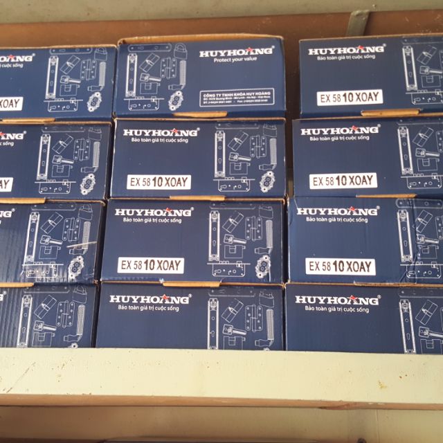 Khóa inox cửa thông phòng Huy Hoàng ex5810 mới 100%