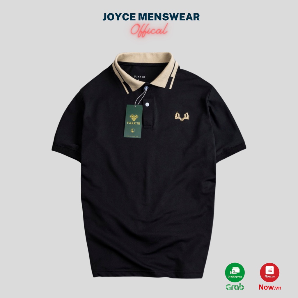 Áo Polo Nam Thêu Hươu, chất Poly Cá Sấu Dày Dặn Thoáng Mát