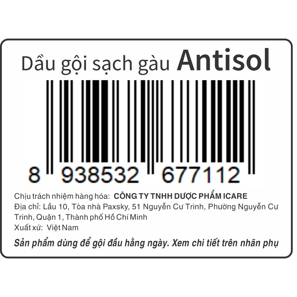 Combo Ezema 50 &amp; Dầu Gội Sạch Gàu Antisol - Hiệu Quả Nhanh Chóng, Chiết Xuất Gurjun Ấn Độ SACUCO