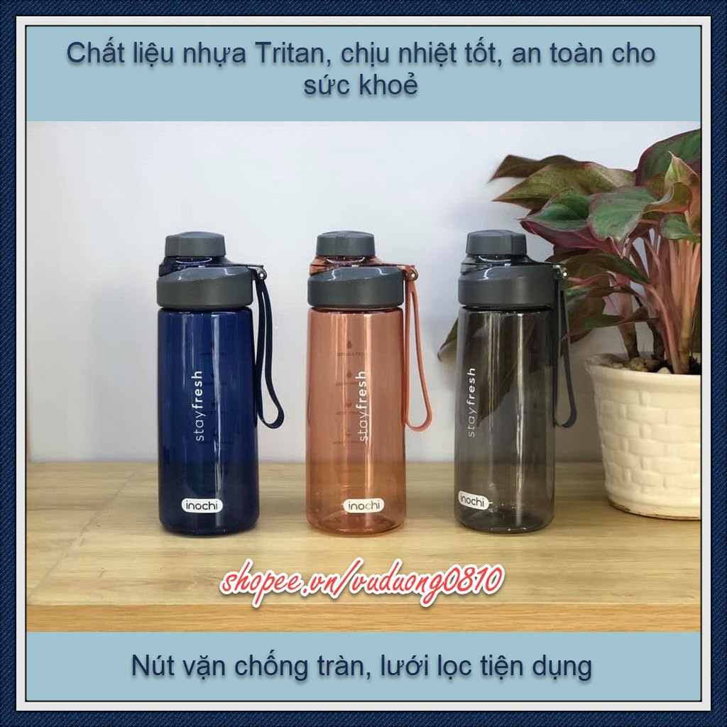 Bình nước Inochi (Kita Boost) - nhựa Tritan cao cấp, BPA free