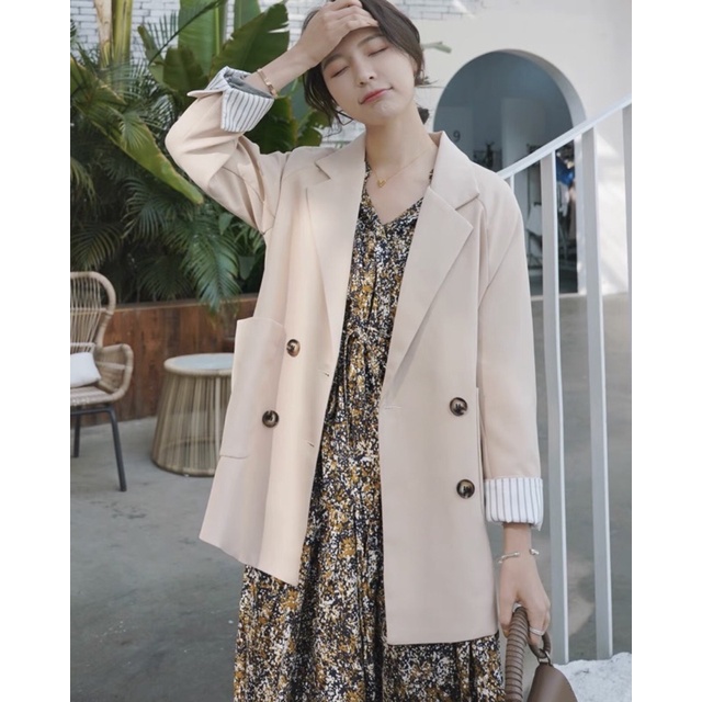 Áo blazer 2 lớp dày 4 nút | BigBuy360 - bigbuy360.vn