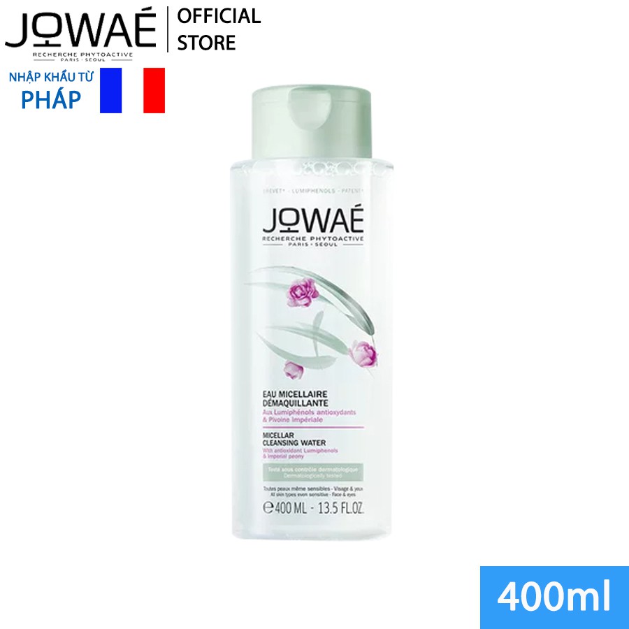 Nước Tẩy Trang JOWAE Làm Sạch Da Không Nhờn Dính - Mỹ Phẩm Thiên Nhiên Nhập Khẩu Pháp 400ml