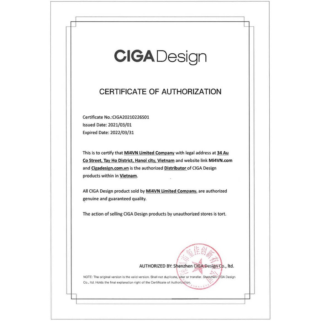 Dây đeo silicone đồng hồ CIGA Design