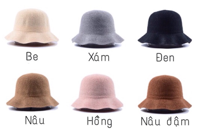 [ SẴN ]Mũ bucket ulzzang Heominhon vành lượn sóng nón bucket vành rộng hàn quốc