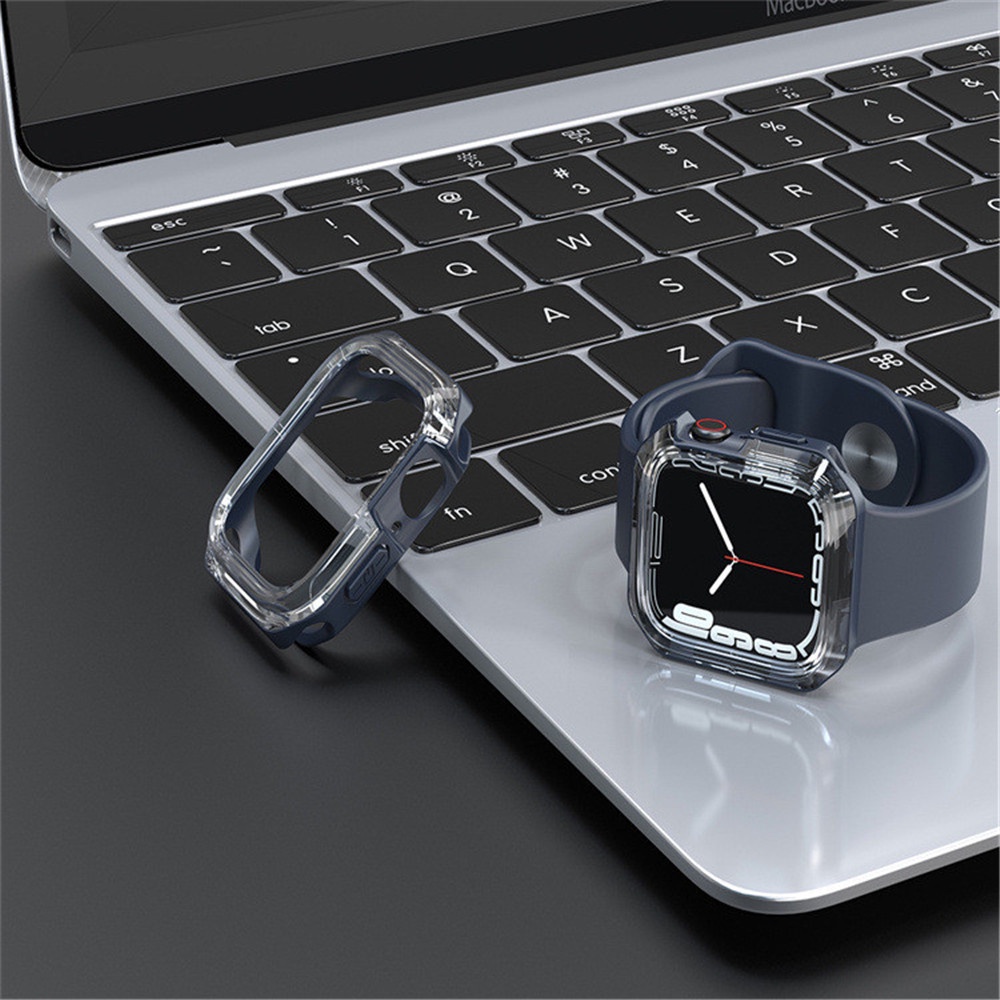 Vỏ Silicone TPU PC Bảo Vệ Đồng Hồ Apple Watch Series 7/6/5/4/SE 40mm 44mm 41mm 45mm