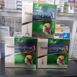Viên bổ não,hoạt huyết dưỡng não ,tiền đình -ổn định huyết áp ,sáng mắt Ginkomega3