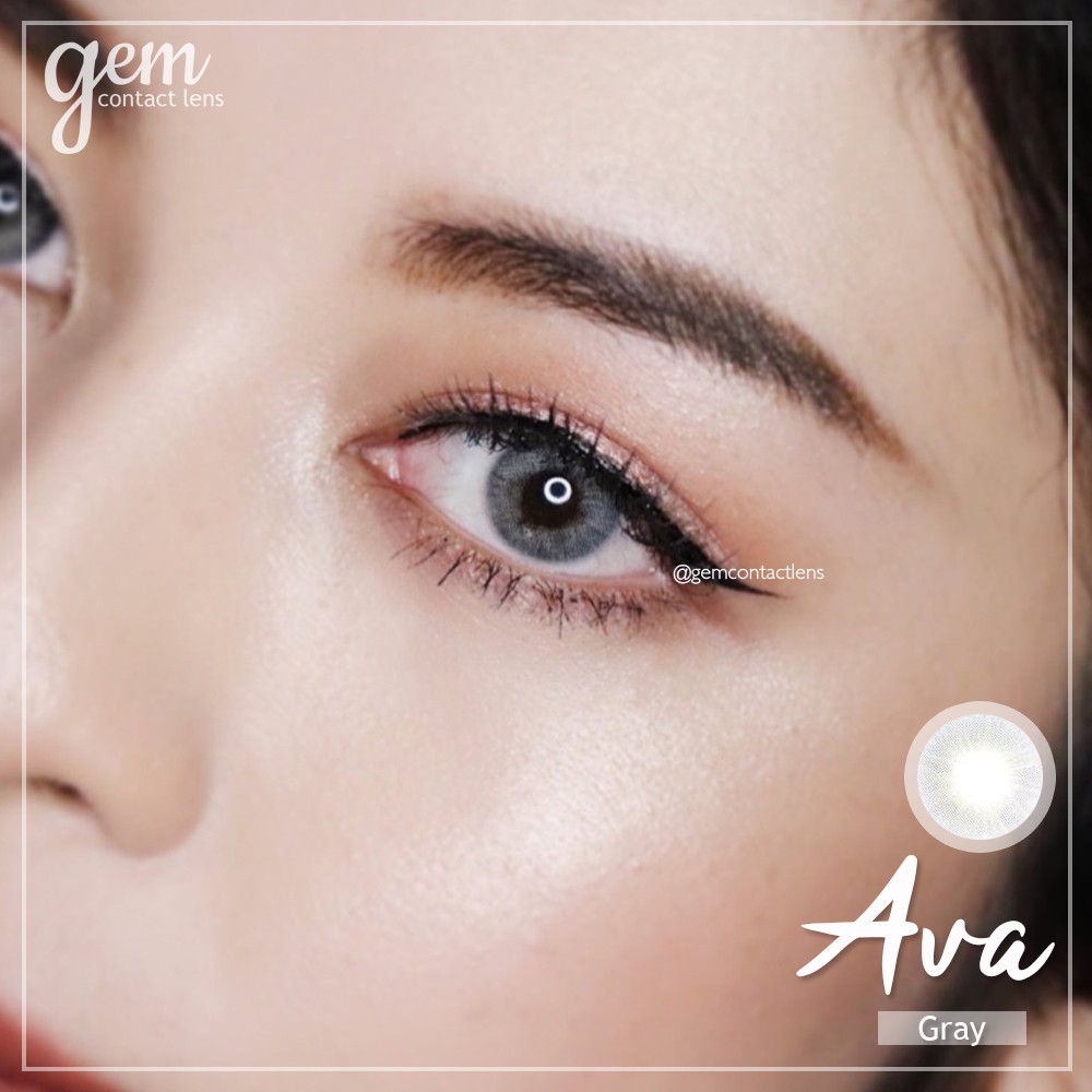 Lens áp tròng AVA GRAY ẩm cao 55% - HSD 6 THÁNG