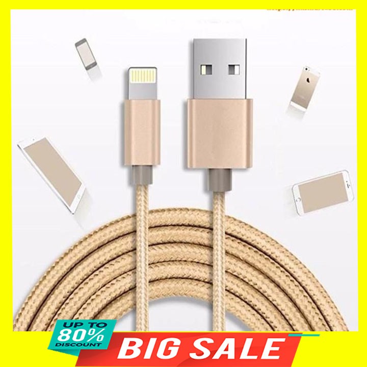 Dây sạc ip, ss vỏ sắt có hộp nhựa không đứt, không rối, không gẫy gập
