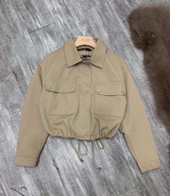 ÁO KHOÁC DA RÚT DÂY