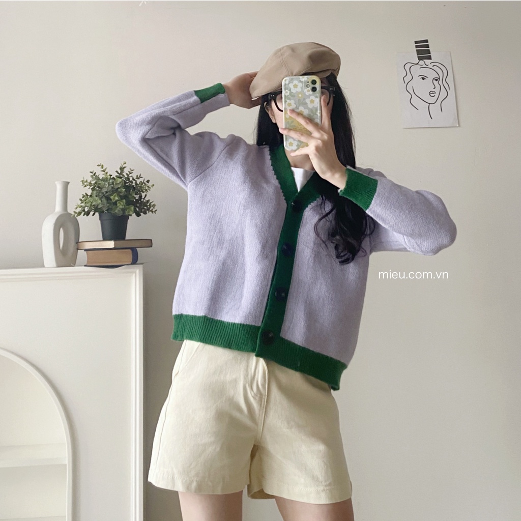 [ Miều ] Áo Cardigan dáng ngắn (66699)