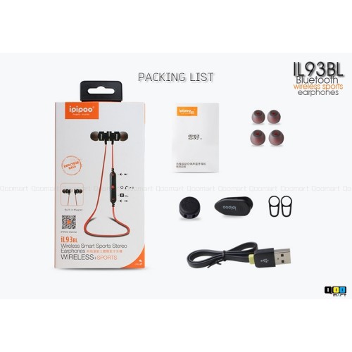 [SIÊU RẺ] [XẢ HẾT KHO] Tai nghe nhét tai Bluetooth âm trong bass khỏe chính hãng Ipipoo (Awei Hong Kong) iL93BL