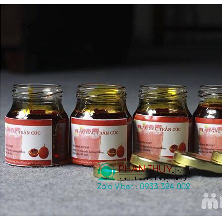 Hũ thủy tinh 100ml nắp thiết - Combo 12 hũ