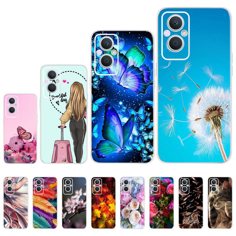 Ốp Điện Thoại Mềm In Hình Bướm/Bồ Công Anh/Hoa Bồ Công Anh Cho OPPO Reno7 Z 5G OPPO A96 5G OnePlus Nord N20 5G